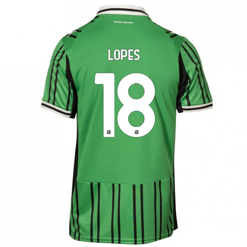 Danxen Hombre Camiseta Emerick Lopes #18 Verde Negro 1ª Equipación 2025/26 La Camisa México