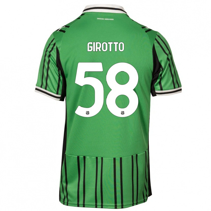 Danxen Hombre Camiseta Emma Girotto #58 Verde Negro 1ª Equipación 2025/26 La Camisa México