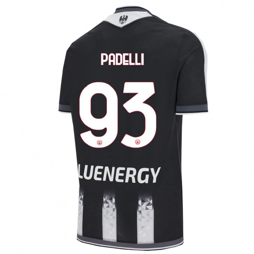 Danxen Hombre Camiseta Daniele Padelli #93 Negro Blanco 1ª Equipación 2025/26 La Camisa México