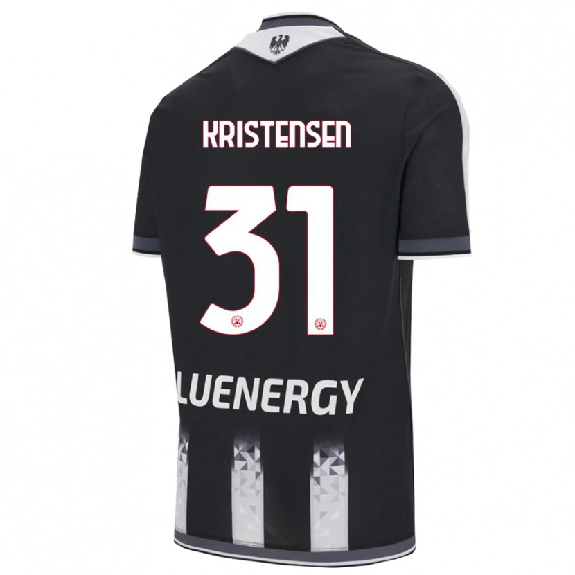 Danxen Hombre Camiseta Thomas Kristensen #31 Negro Blanco 1ª Equipación 2025/26 La Camisa México
