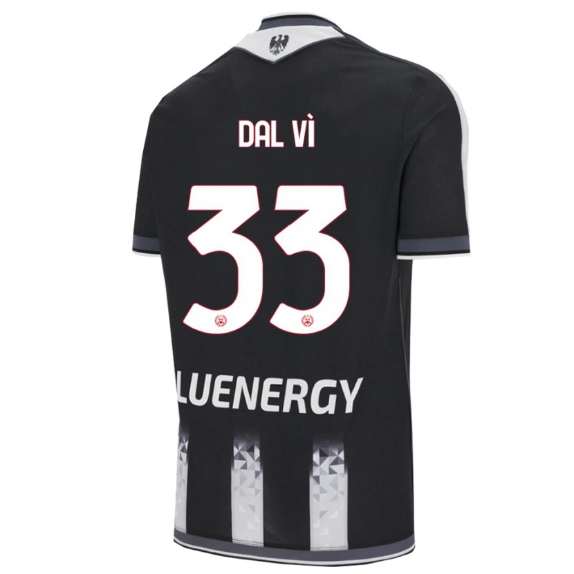 Danxen Hombre Camiseta Matteo Dal Vì #33 Negro Blanco 1ª Equipación 2025/26 La Camisa México