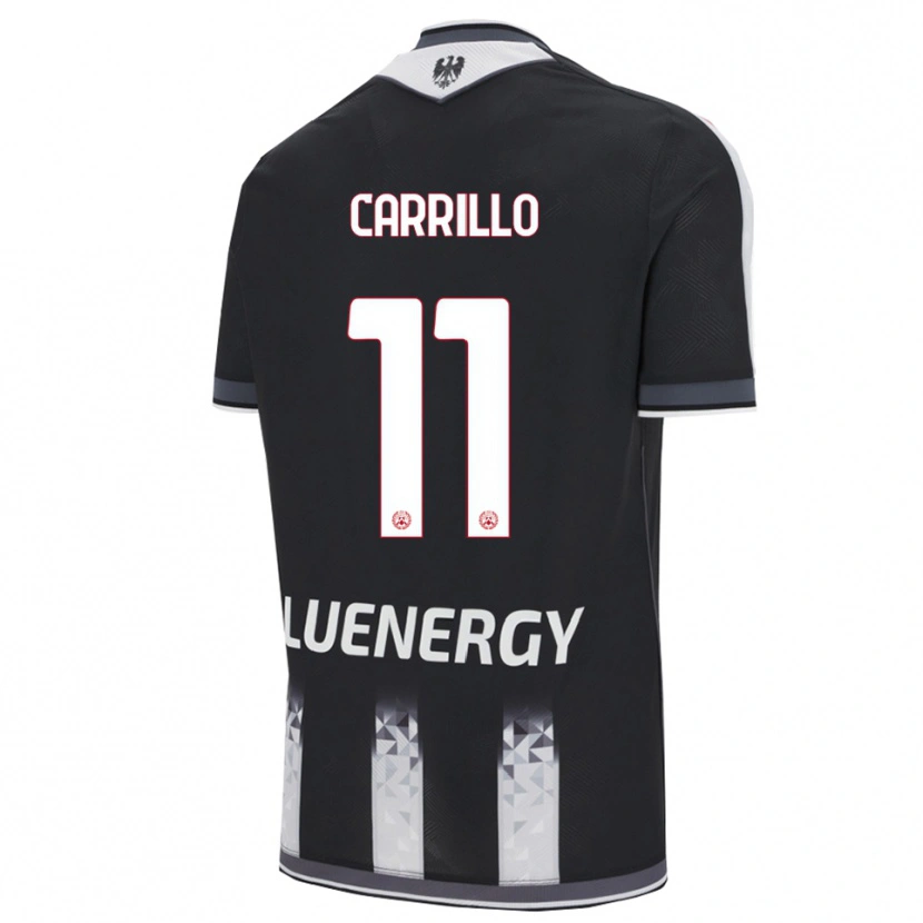 Danxen Hombre Camiseta Pietro Carrillo #11 Negro Blanco 1ª Equipación 2025/26 La Camisa México