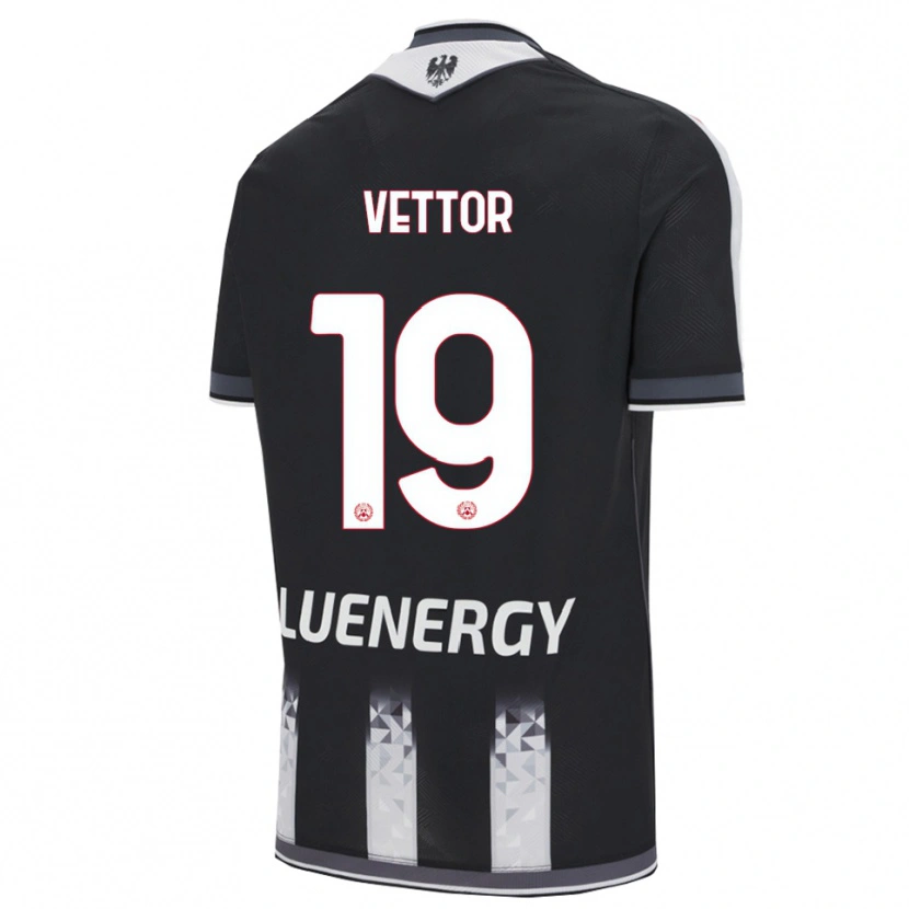Danxen Hombre Camiseta Marco Vettor #19 Negro Blanco 1ª Equipación 2025/26 La Camisa México