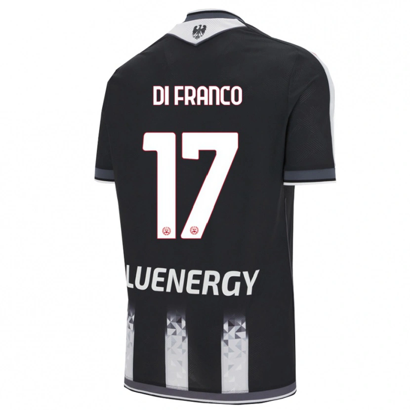Danxen Hombre Camiseta Giovanni Di Franco #17 Negro Blanco 1ª Equipación 2025/26 La Camisa México