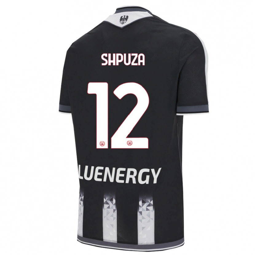 Danxen Hombre Camiseta Kleo Shpuza #12 Negro Blanco 1ª Equipación 2025/26 La Camisa México