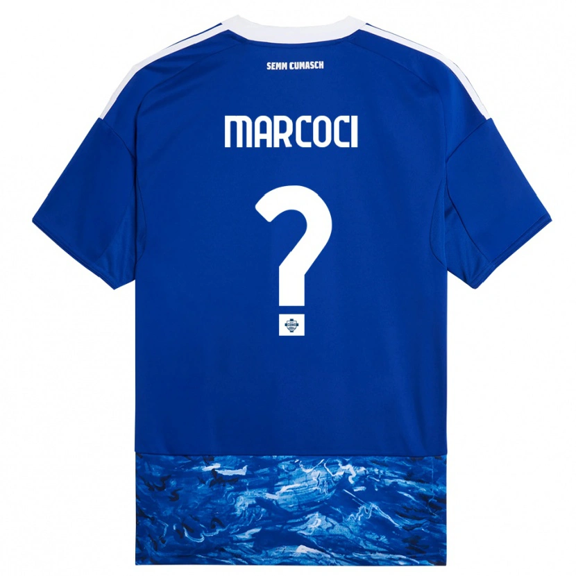 Danxen Hombre Camiseta Alexandru Marcoci #0 Azul Blanco 1ª Equipación 2025/26 La Camisa México