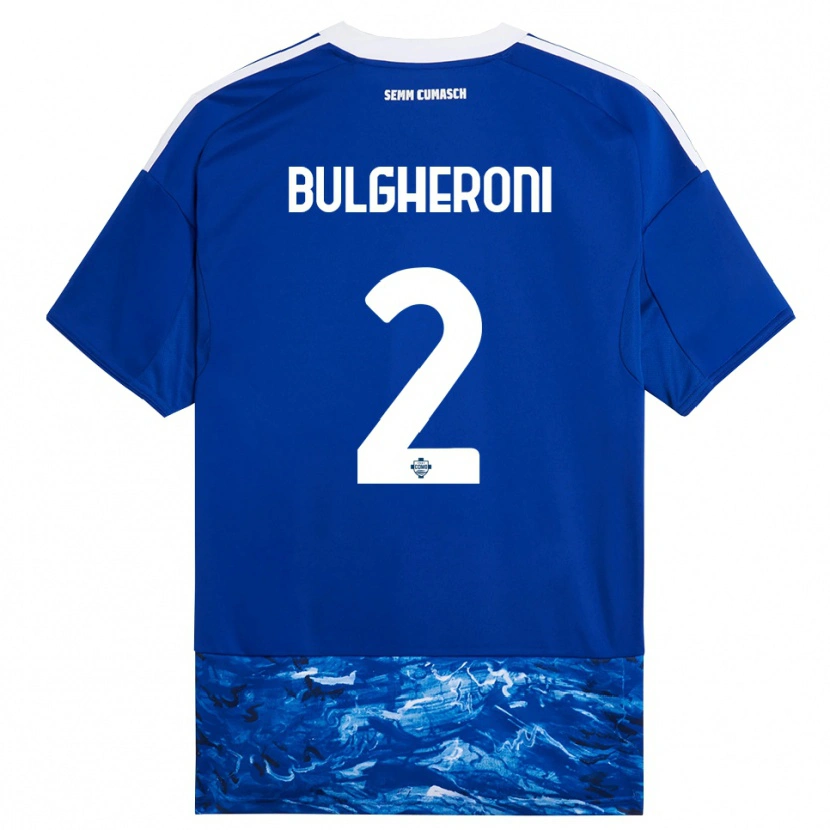 Danxen Hombre Camiseta Italo Bulgheroni #2 Azul Blanco 1ª Equipación 2025/26 La Camisa México