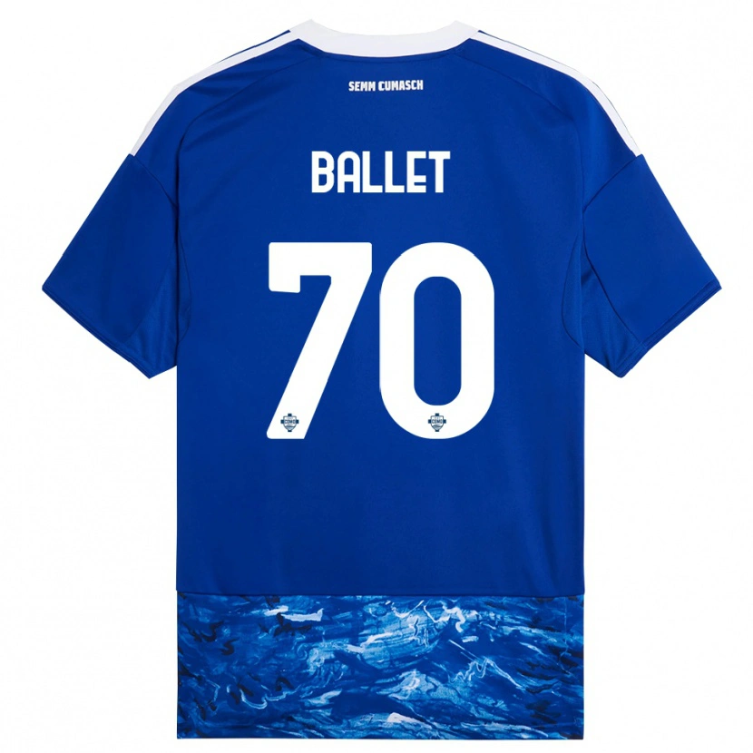 Danxen Hombre Camiseta Samuel Ballet #70 Azul Blanco 1ª Equipación 2025/26 La Camisa México