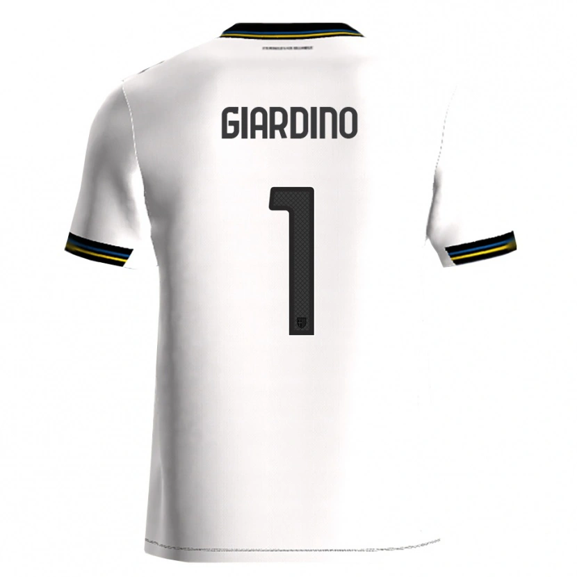 Danxen Hombre Camiseta Andrea Giardino #1 Blanco Negro 1ª Equipación 2025/26 La Camisa México