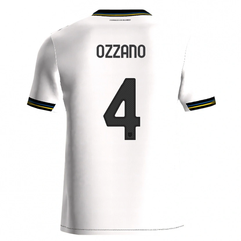 Danxen Hombre Camiseta Roberto Ozzano #4 Blanco Negro 1ª Equipación 2025/26 La Camisa México