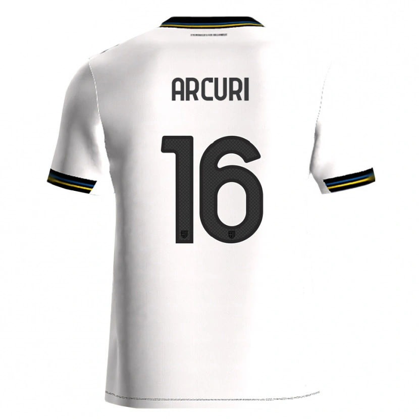 Danxen Hombre Camiseta Francesco Arcuri #16 Blanco Negro 1ª Equipación 2025/26 La Camisa México