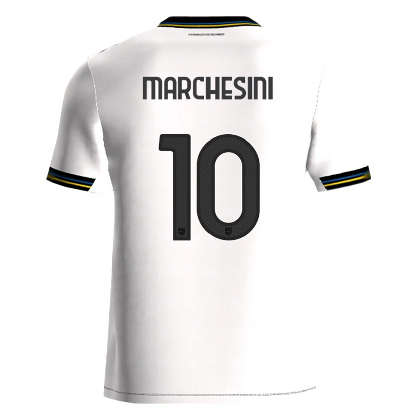Danxen Hombre Camiseta Cosimo Marchesini #10 Blanco Negro 1ª Equipación 2025/26 La Camisa México