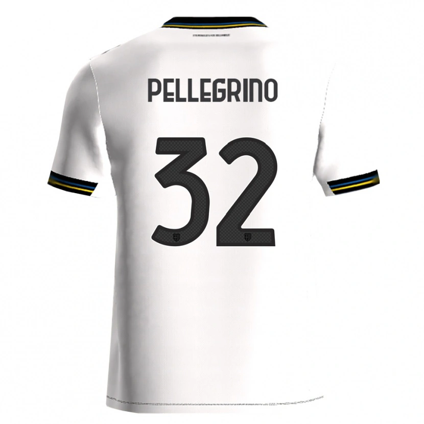 Danxen Hombre Camiseta Mateo Pellegrino #32 Blanco Negro 1ª Equipación 2025/26 La Camisa México