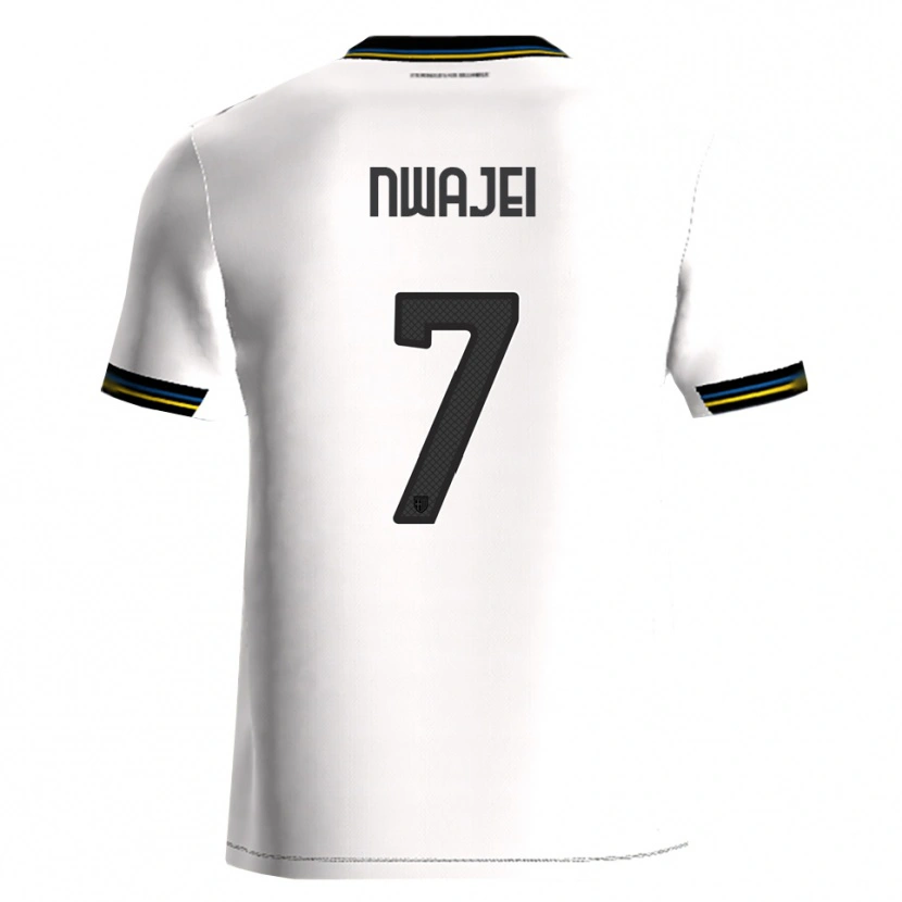Danxen Hombre Camiseta Melvin Nwajei #7 Blanco Negro 1ª Equipación 2025/26 La Camisa México
