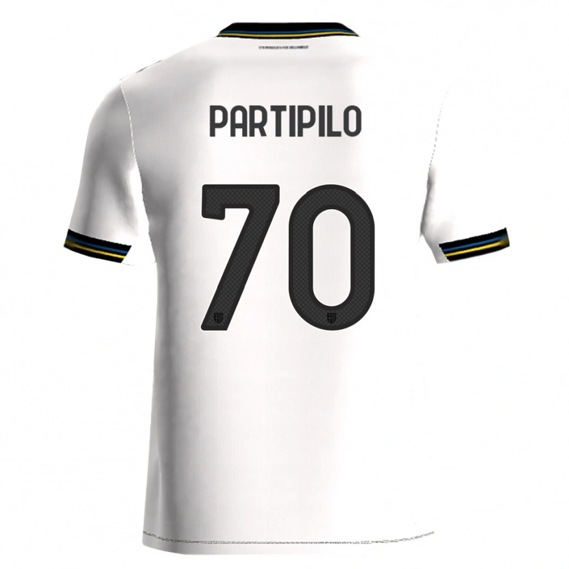 Danxen Hombre Camiseta Anthony Partipilo #70 Blanco Negro 1ª Equipación 2025/26 La Camisa México