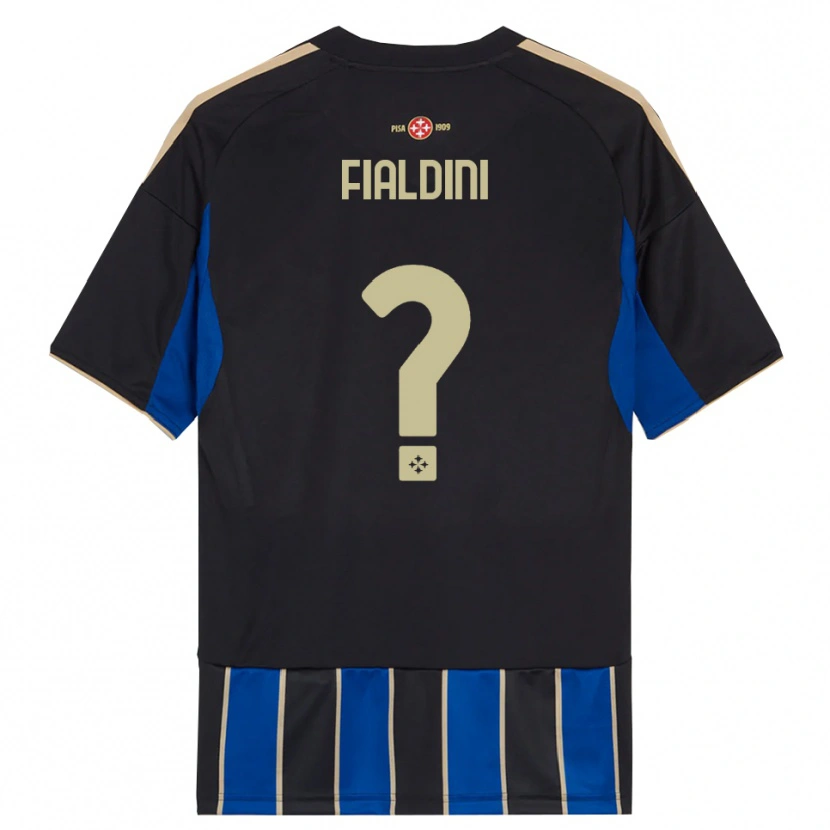 Danxen Hombre Camiseta Filippo Fialdini #0 Negro Azul 1ª Equipación 2025/26 La Camisa México