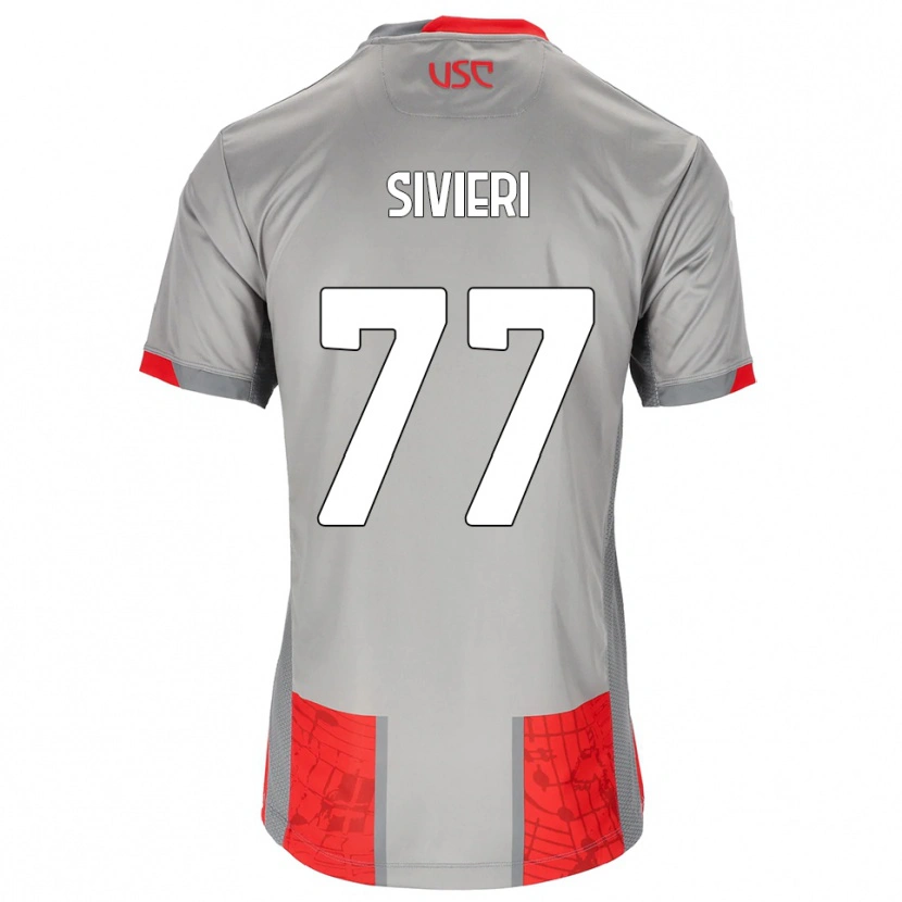 Danxen Hombre Camiseta Lorenzo Sivieri #77 Rojo Gris 1ª Equipación 2025/26 La Camisa México