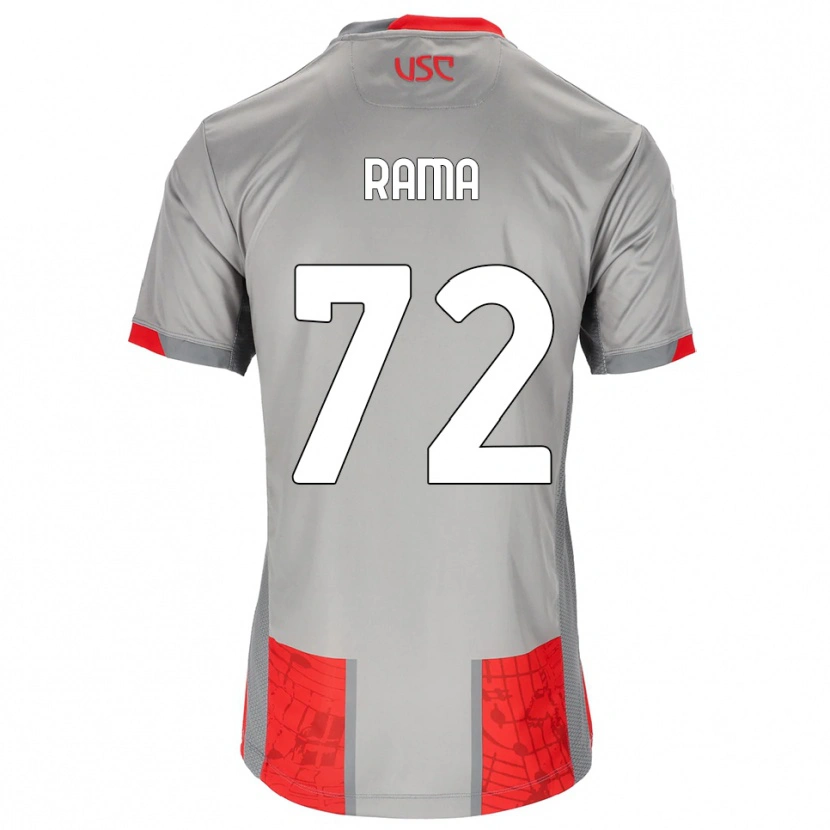 Danxen Hombre Camiseta Alex Rama #72 Rojo Gris 1ª Equipación 2025/26 La Camisa México