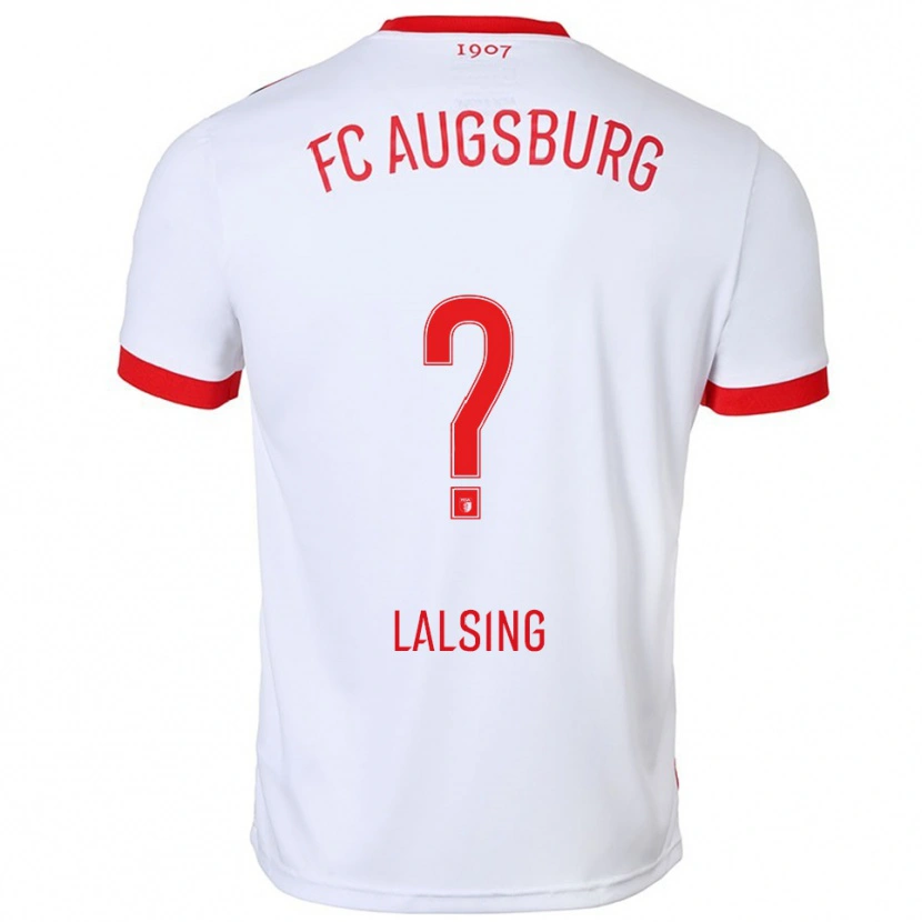 Danxen Hombre Camiseta Quentin Lalsing #0 Blanco Rojo 1ª Equipación 2025/26 La Camisa México