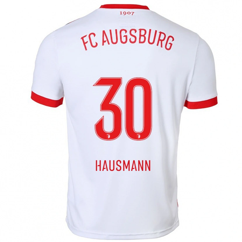 Danxen Hombre Camiseta Daniel Hausmann #30 Blanco Rojo 1ª Equipación 2025/26 La Camisa México