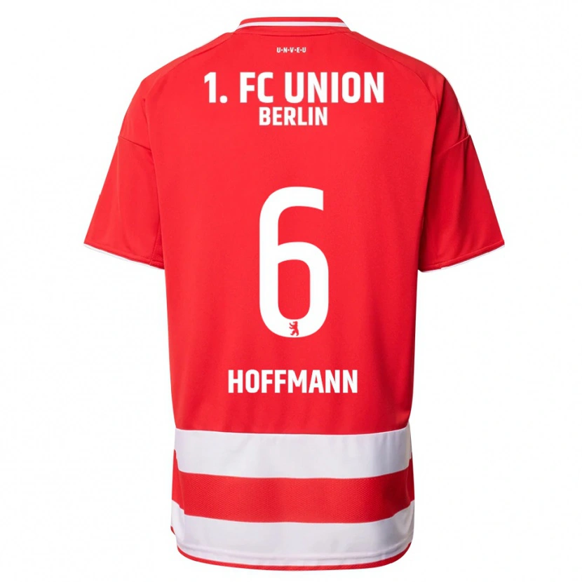 Danxen Hombre Camiseta Finn Hoffmann #6 Rojo Blanco 1ª Equipación 2025/26 La Camisa México