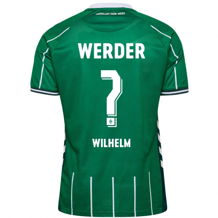 Danxen Hombre Camiseta Gabriel Wilhelm #0 Verde Blanco 1ª Equipación 2025/26 La Camisa México