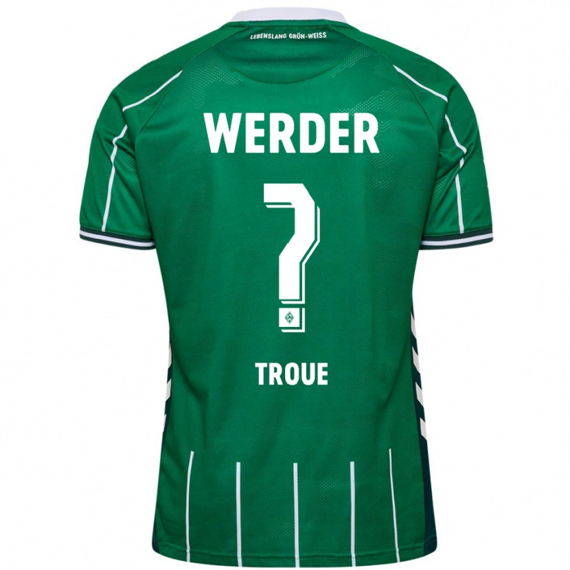 Danxen Hombre Camiseta Miguel Troue #0 Verde Blanco 1ª Equipación 2025/26 La Camisa México