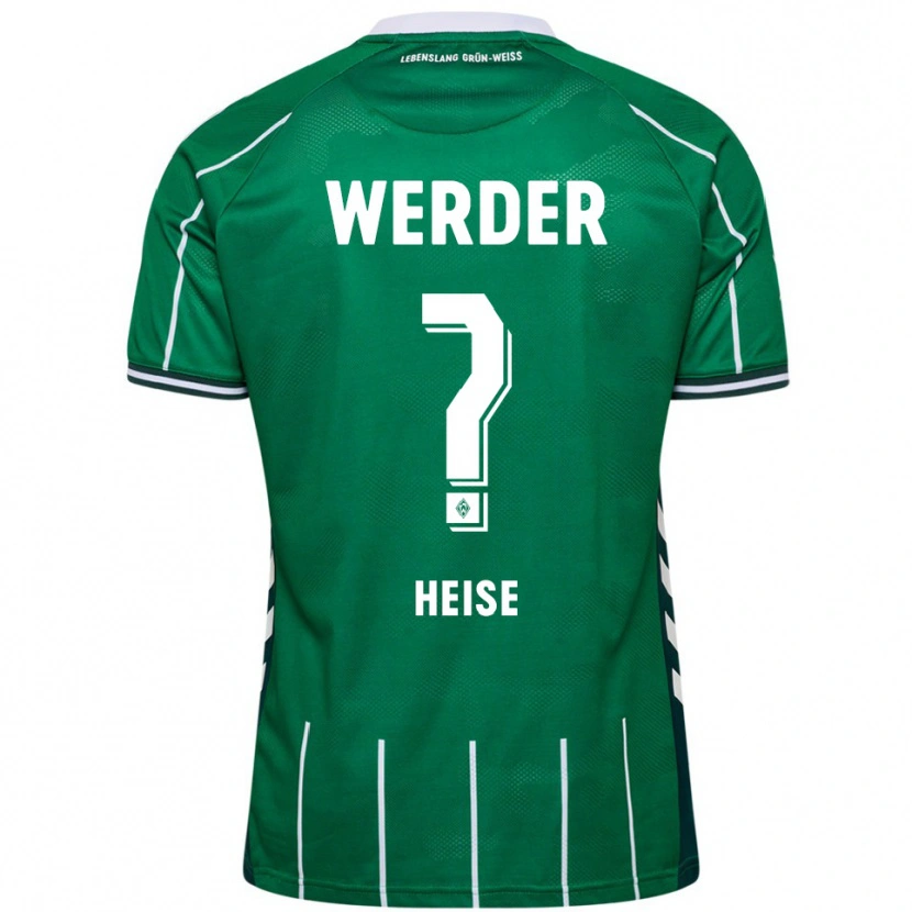 Danxen Hombre Camiseta Marius Heise #0 Verde Blanco 1ª Equipación 2025/26 La Camisa México