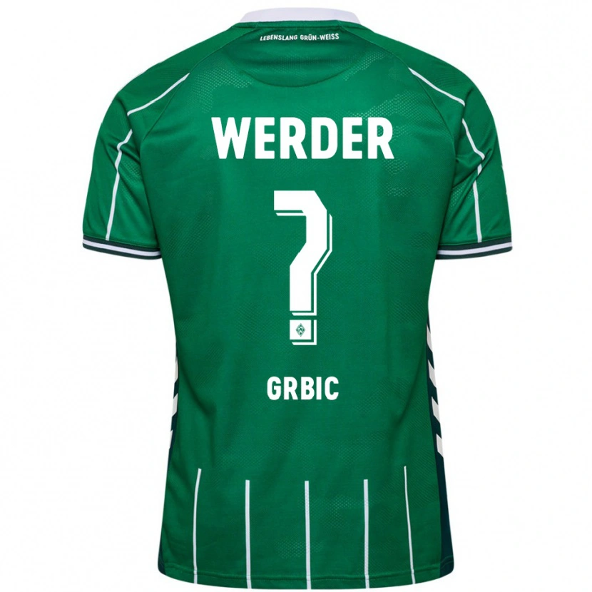 Danxen Hombre Camiseta Nikola Grbic #0 Verde Blanco 1ª Equipación 2025/26 La Camisa México