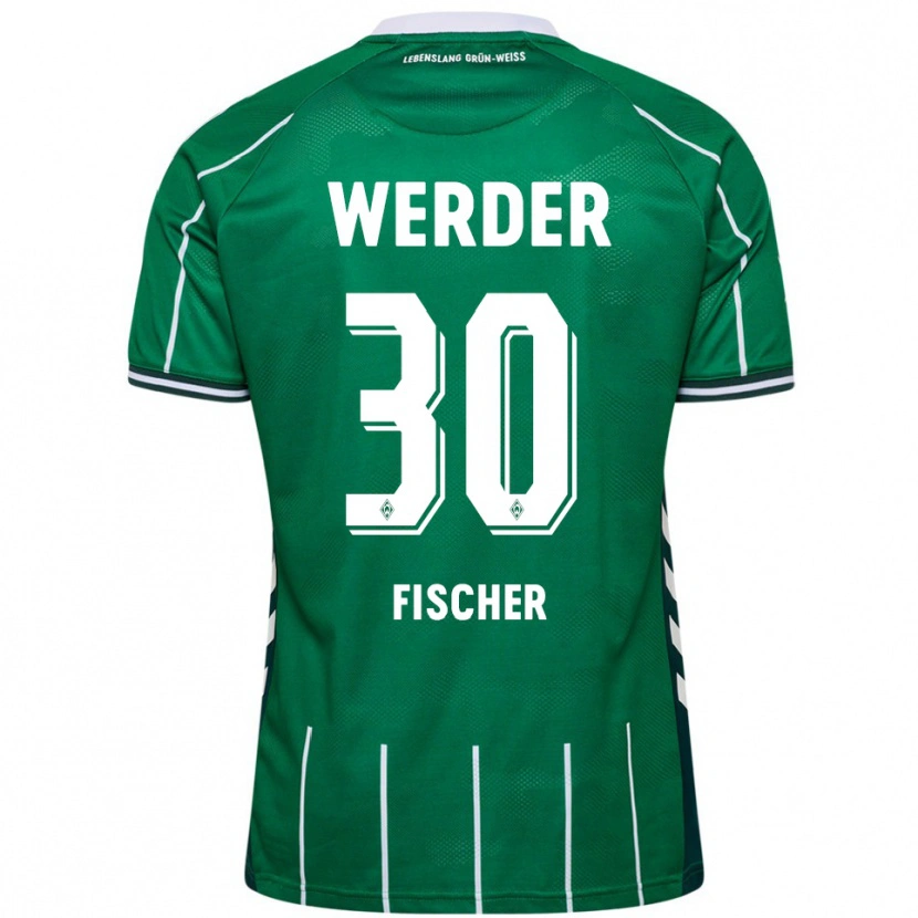 Danxen Hombre Camiseta Vanessa Fischer #30 Verde Blanco 1ª Equipación 2025/26 La Camisa México