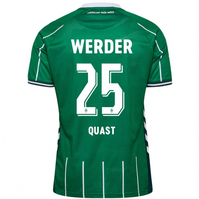 Danxen Hombre Camiseta Soenke Quast #25 Verde Blanco 1ª Equipación 2025/26 La Camisa México
