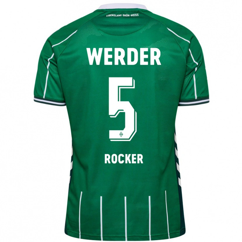 Danxen Hombre Camiseta Cimo Röcker #5 Verde Blanco 1ª Equipación 2025/26 La Camisa México