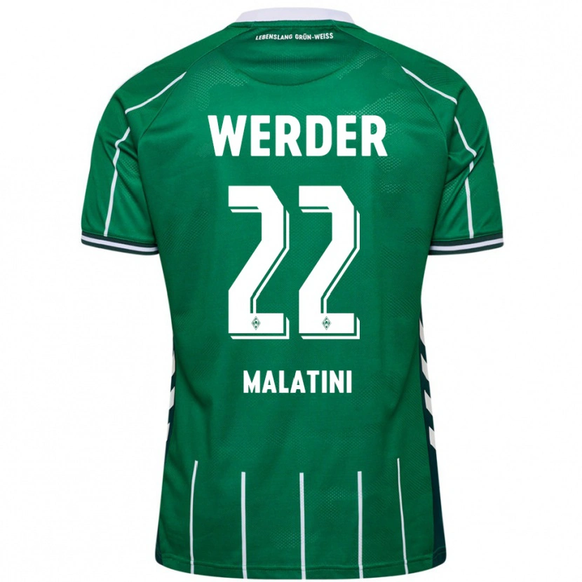 Danxen Hombre Camiseta Julián Malatini #22 Verde Blanco 1ª Equipación 2025/26 La Camisa México