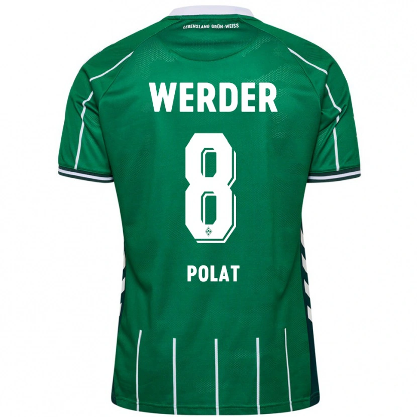 Danxen Hombre Camiseta Mikail Polat #8 Verde Blanco 1ª Equipación 2025/26 La Camisa México