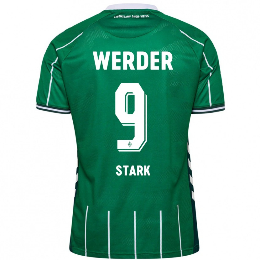 Danxen Hombre Camiseta Christian Stark #9 Verde Blanco 1ª Equipación 2025/26 La Camisa México