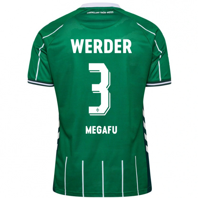 Danxen Hombre Camiseta Tim Megafu #3 Verde Blanco 1ª Equipación 2025/26 La Camisa México