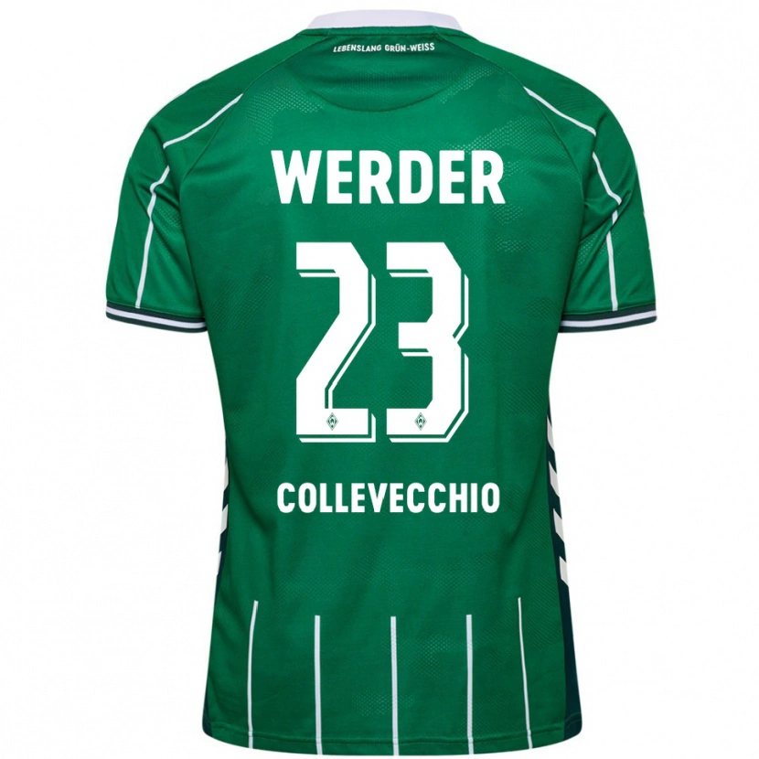 Danxen Hombre Camiseta Tomás Collevecchio #23 Verde Blanco 1ª Equipación 2025/26 La Camisa México