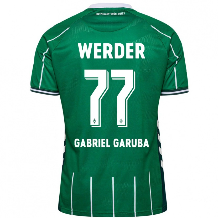 Danxen Hombre Camiseta Najib Gabriel Garuba #77 Verde Blanco 1ª Equipación 2025/26 La Camisa México