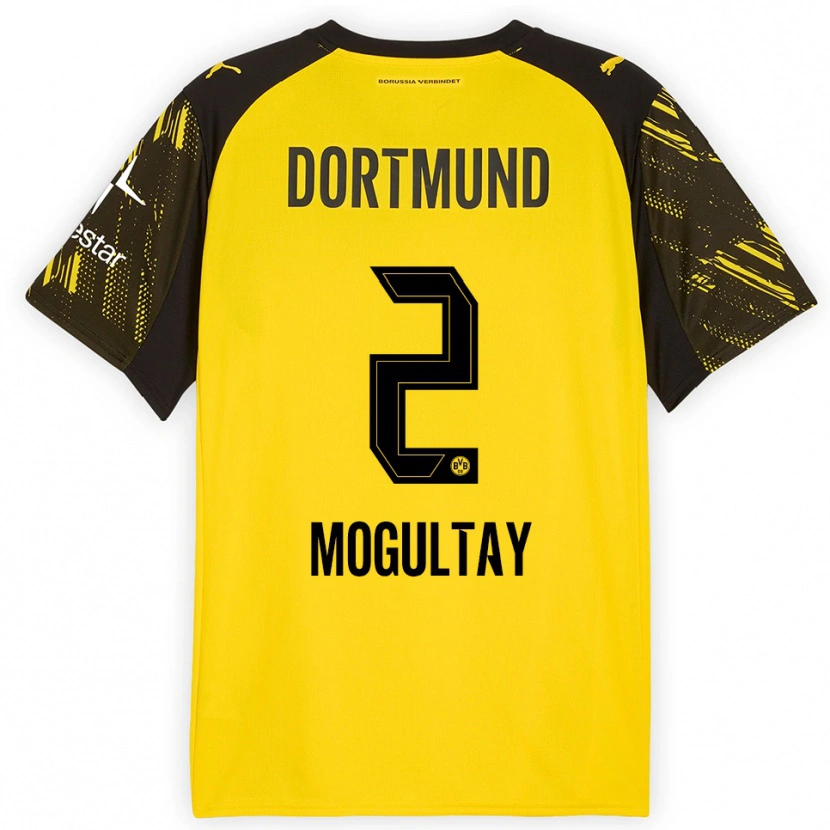 Danxen Hombre Camiseta Baran Mogultay #2 Amarillo Negro 1ª Equipación 2025/26 La Camisa México