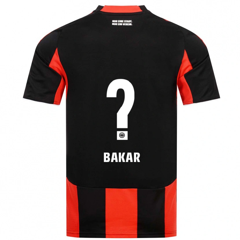 Danxen Hombre Camiseta Yunus Bakar #0 Negro Rojo 1ª Equipación 2025/26 La Camisa México
