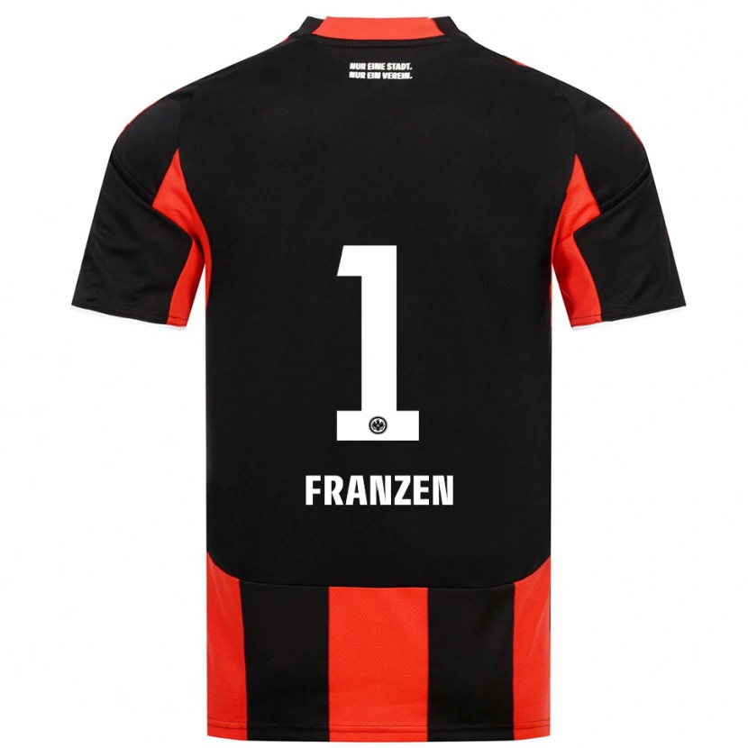 Danxen Hombre Camiseta Marlon Franzen #1 Negro Rojo 1ª Equipación 2025/26 La Camisa México