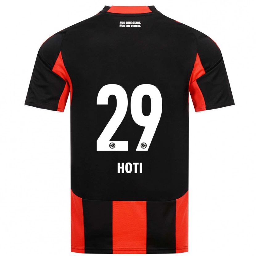 Danxen Hombre Camiseta Leart Hoti #29 Negro Rojo 1ª Equipación 2025/26 La Camisa México