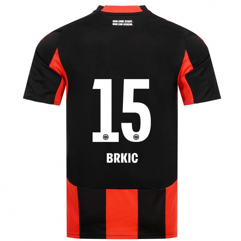 Danxen Hombre Camiseta Said Brkic #15 Negro Rojo 1ª Equipación 2025/26 La Camisa México
