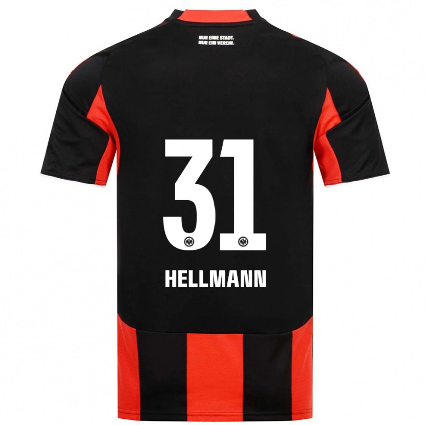 Danxen Hombre Camiseta Melvin Hellmann #31 Negro Rojo 1ª Equipación 2025/26 La Camisa México