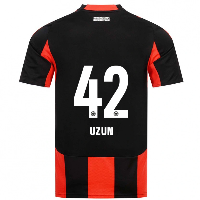 Danxen Hombre Camiseta Can Uzun #42 Negro Rojo 1ª Equipación 2025/26 La Camisa México