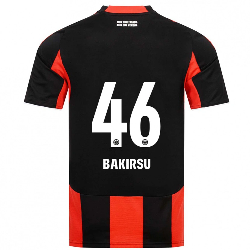 Danxen Hombre Camiseta Hüseyin Bakirsu #46 Negro Rojo 1ª Equipación 2025/26 La Camisa México