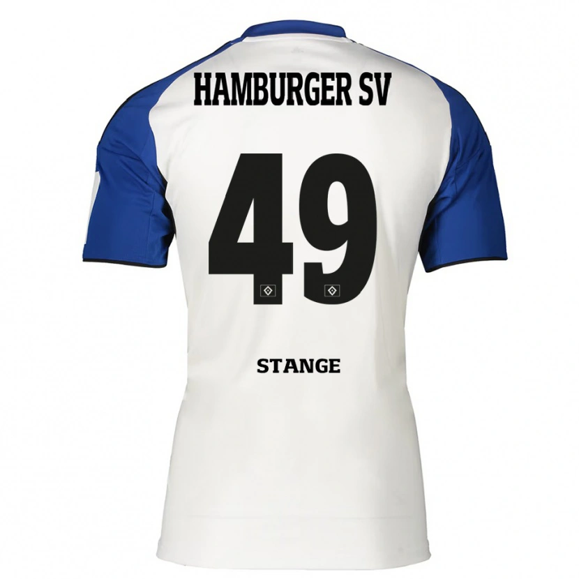 Danxen Hombre Camiseta Otto Stange #49 Blanco Azul 1ª Equipación 2025/26 La Camisa México