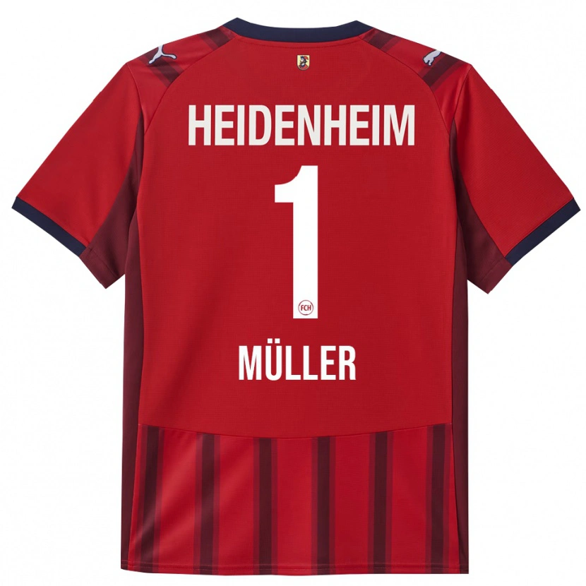 Danxen Hombre Camiseta Kevin Müller #1 Rojo Marino 1ª Equipación 2025/26 La Camisa México