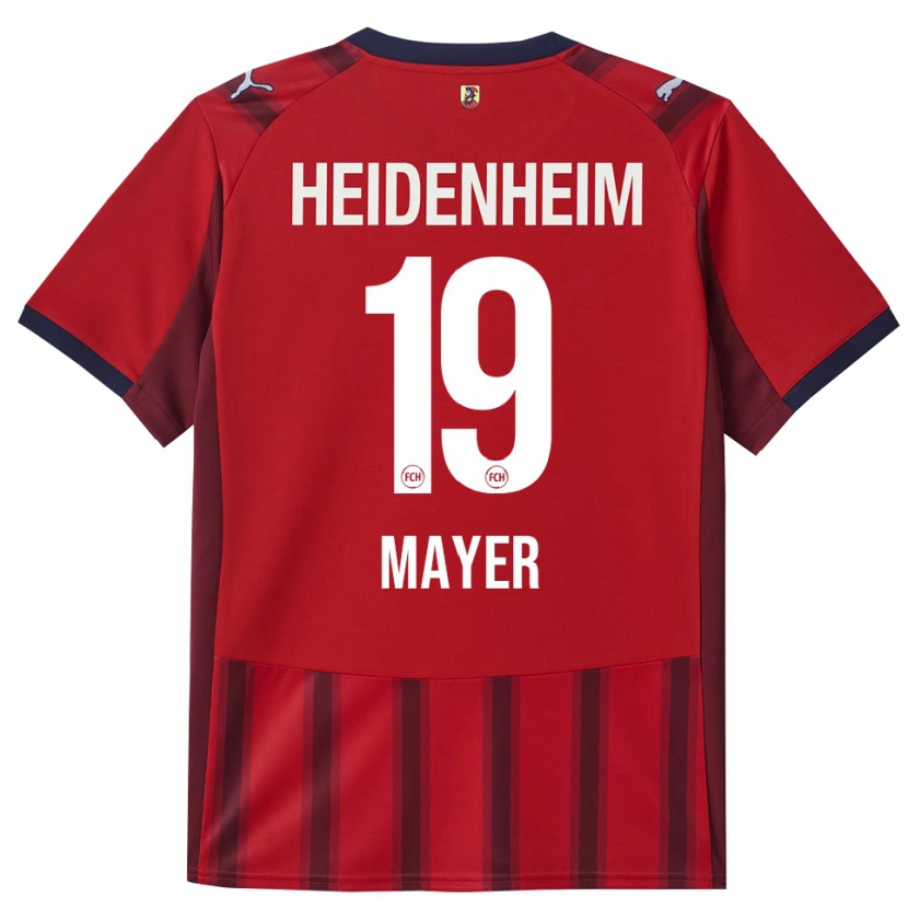 Danxen Hombre Camiseta Luca Mayer #19 Rojo Marino 1ª Equipación 2025/26 La Camisa México