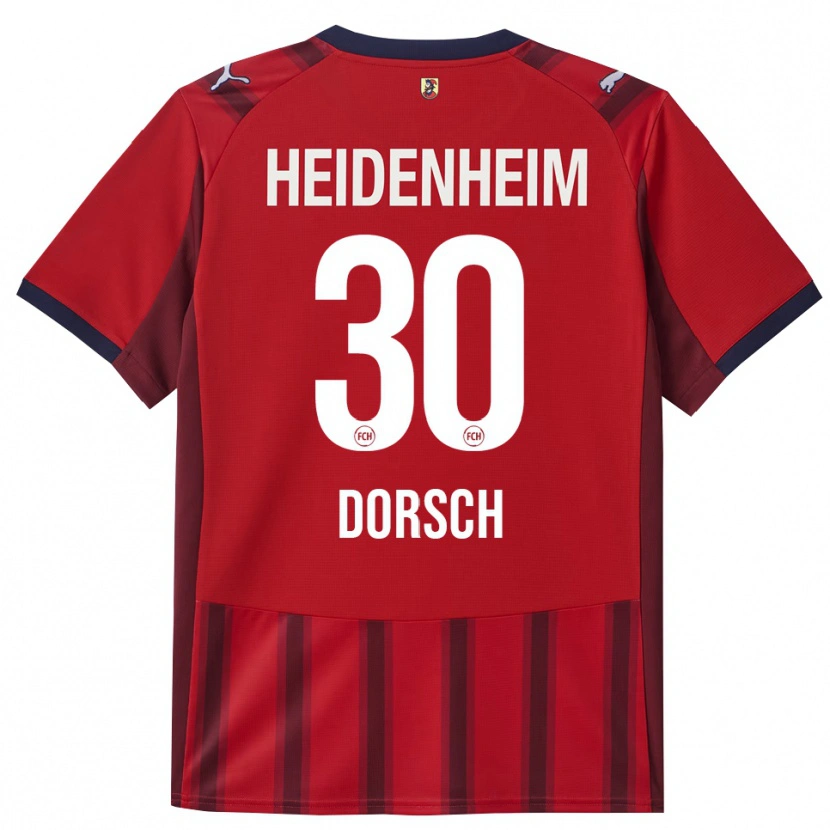 Danxen Hombre Camiseta Niklas Dorsch #30 Rojo Marino 1ª Equipación 2025/26 La Camisa México